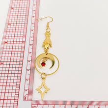 Load image into Gallery viewer, Palm Moon Earrings