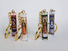 Load image into Gallery viewer, Prayer Candle Keychains